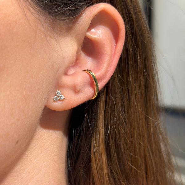 14K Yellow Gold Ear Cuff