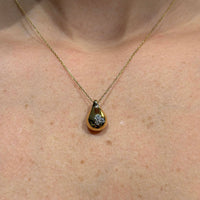 Set Drop on 18k Yellow Gold and Diamonds Necklace & Earrings