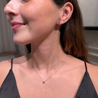 Set Round Ruby and Diamonds Necklace & Earrings