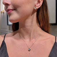 Set Mother of Pearl and Tsavorite Necklace & Earrings