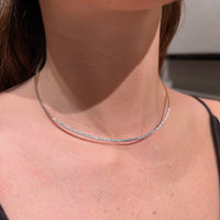 Choker with Diamonds on 14K Yellow Gold Necklaces