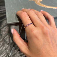 Amethyst Birthstone February 14K Yellow Gold Rings