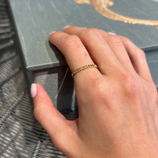 Citrine Birthstone November 14K Yellow Gold Rings