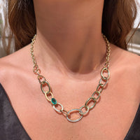 Ovals with Emerald & Diamonds Pendant