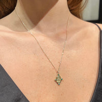 Miraculous Medal with Emerald Necklaces