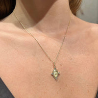 Miraculous Medal with Diamond Necklaces