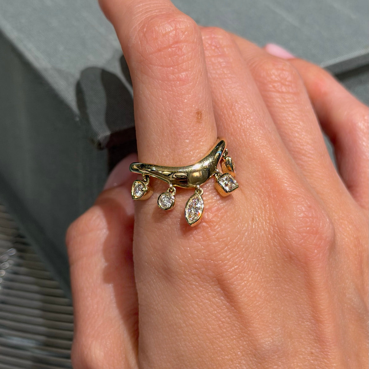14K Yellow Gold & Diamond Queen Crown Rings