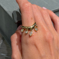 14K Yellow Gold & Diamond Queen Crown Rings