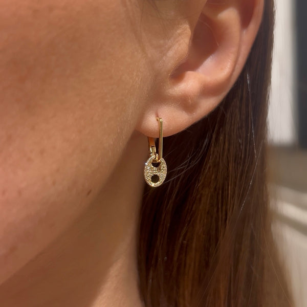 Mariner Hanging & Paperclip Earrings