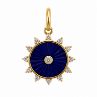 Lapislazuli & Diamonds Charm