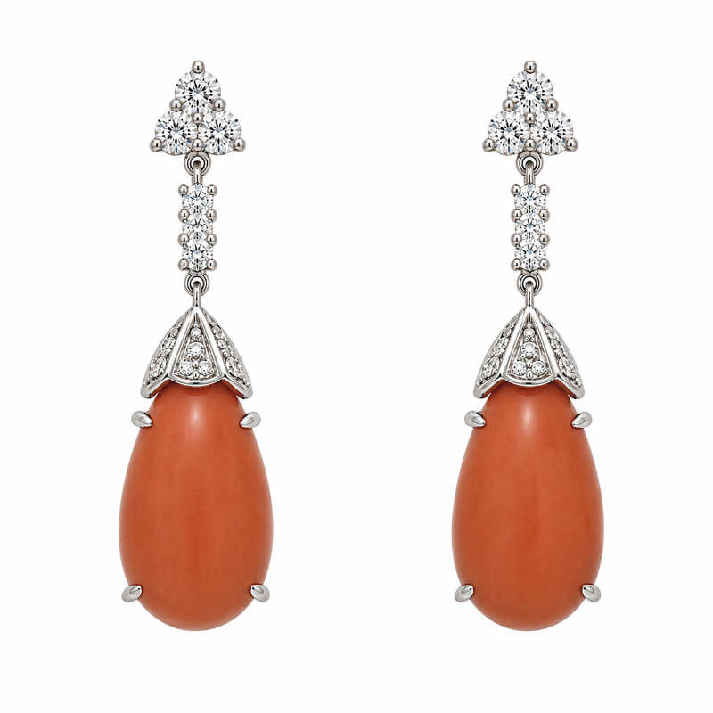 Aretes hoop multicolor con oro amarillo 