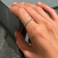 Lumiere Diamond Band 14K White Gold 1/2cttw