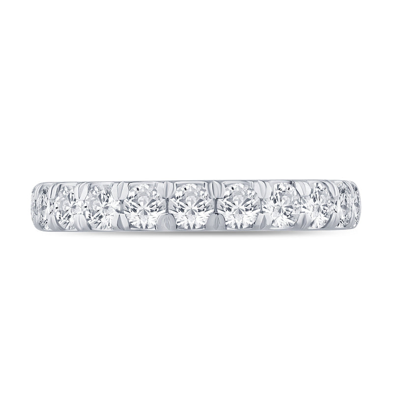 Band in 14K White Gold with Diamonds