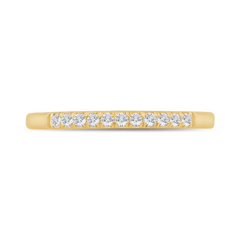 Lumiere Diamond Band in 14K Yellow Gold