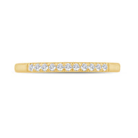 Lumiere Diamond Band in 14K Yellow Gold