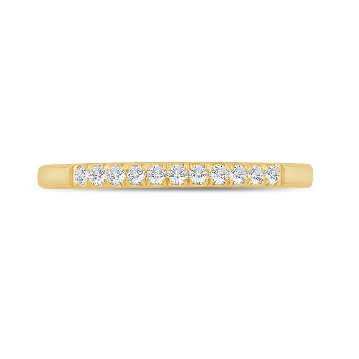 Lumiere Diamond Band in 14K Yellow Gold