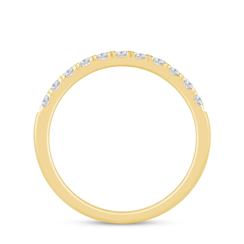 Band in 14K Yellow Gold with Diamonds