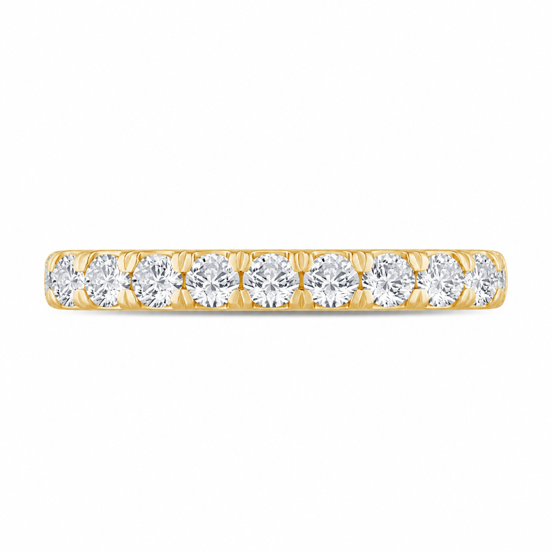 14K Yellow Gold Band with Diamonds