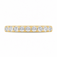14K Yellow Gold Band with Diamonds