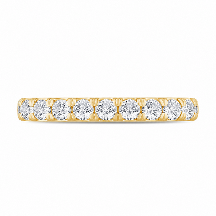 14K Yellow Gold Band with Diamonds