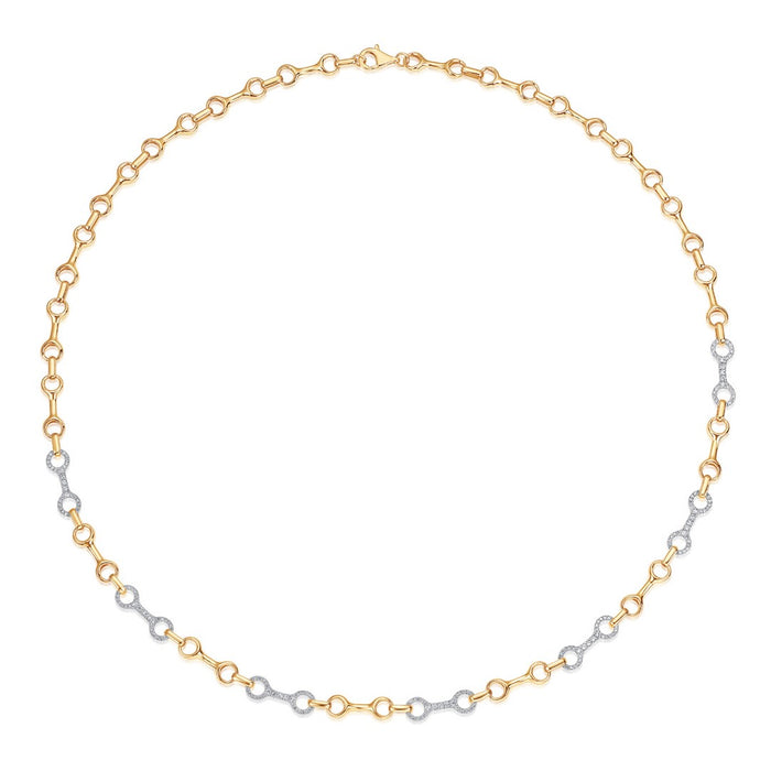 14K Yellow Gold with Diamonds Necklaces
