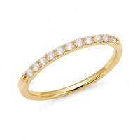 Moonstone Birthstone June 14K Yellow Gold Rings