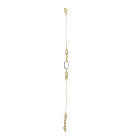  14K  Diamond Yellow Gold Bracelet  30 Diamonds of 0.08ct 14K Yellow Gold weight: 1.72 grams