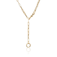 Collar de cadena para charms con eslabones de clip giratorio