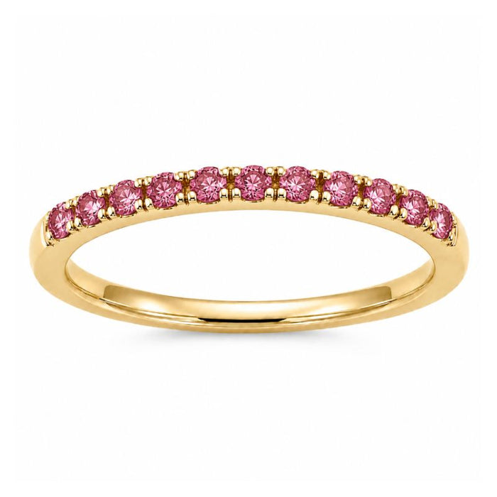 Tourmaline Birthstone October 14K Yellow Gold Rings