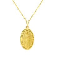 Mini Miraculous with Pearls on 14K Yellow Gold Necklace