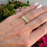 14K Yellow Gold & Diamond Rings