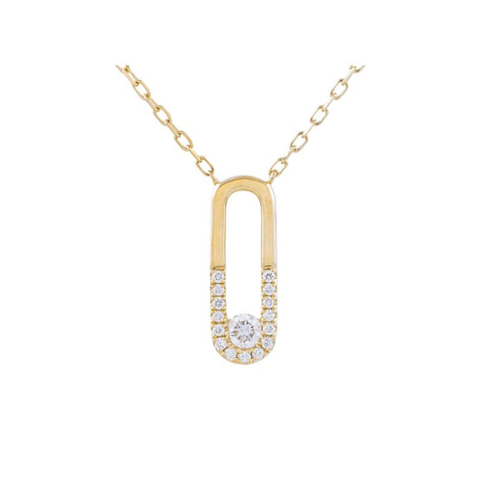 Brazalete con cuentas de oro amarillo con diamante 
