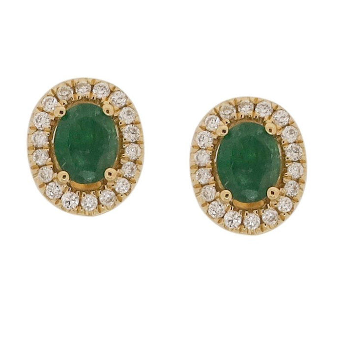 Aretes de oro amarillo con perlas barrocas y diamantes