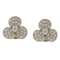 Set Three Clover Diamond Necklace & Earrings