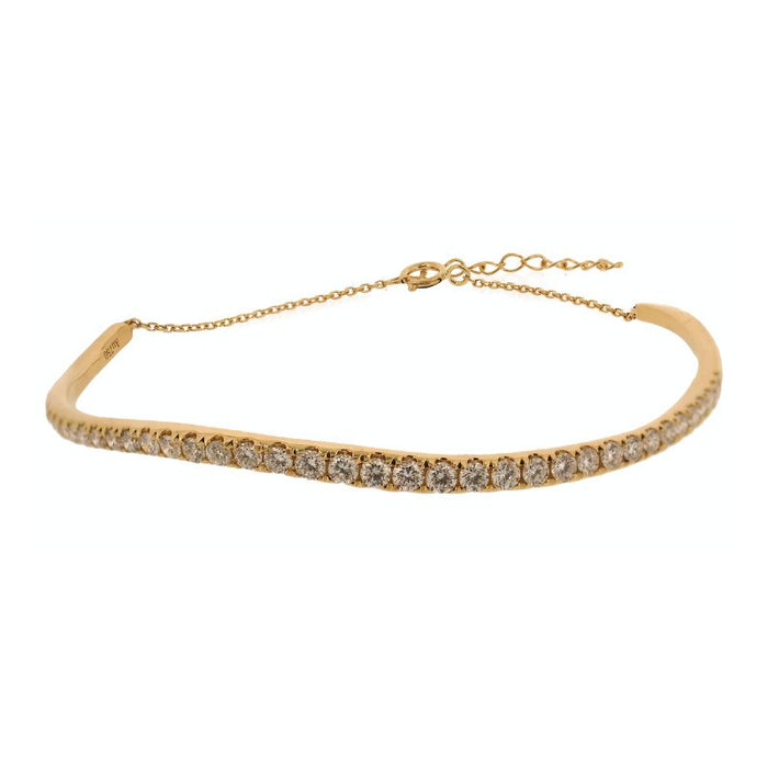 18K Yellow Gold & Diamond Bracelets