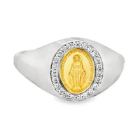 Miraculous with Diamond on 14K White Gold Rings