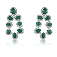 Emerald & Diamond Earrings