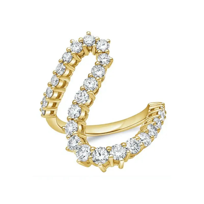 14K Yellow Gold & Diamond Unique Rings