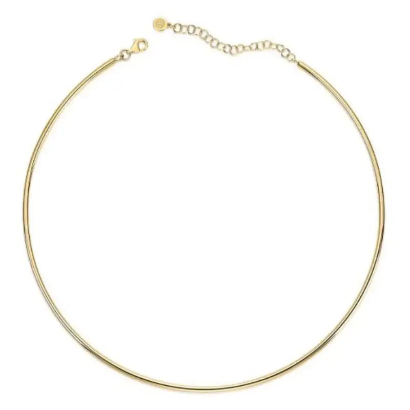 14K Yellow Gold Omega Choker