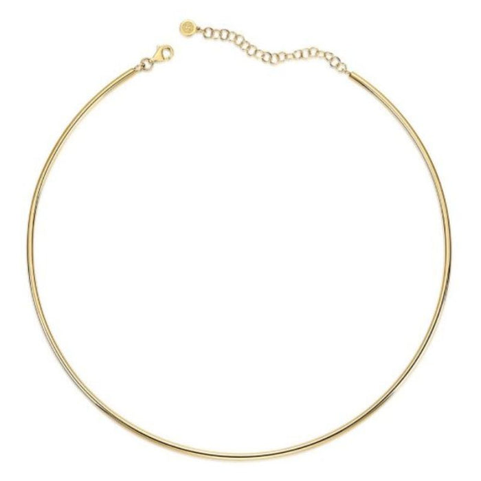 14K Yellow Gold Omega Choker