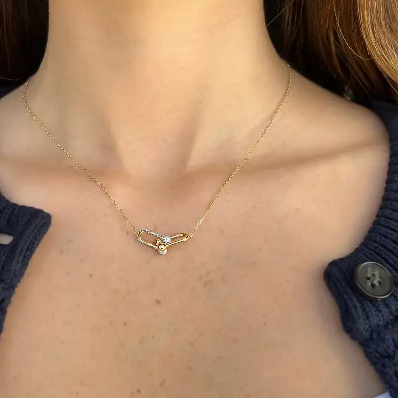 Hardware on 14K Yellow Gold & Diamond Necklaces