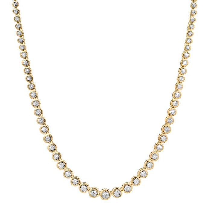14K Yellow Gold & Diamonds Necklace