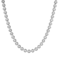 14K White Gold & Diamonds Necklace