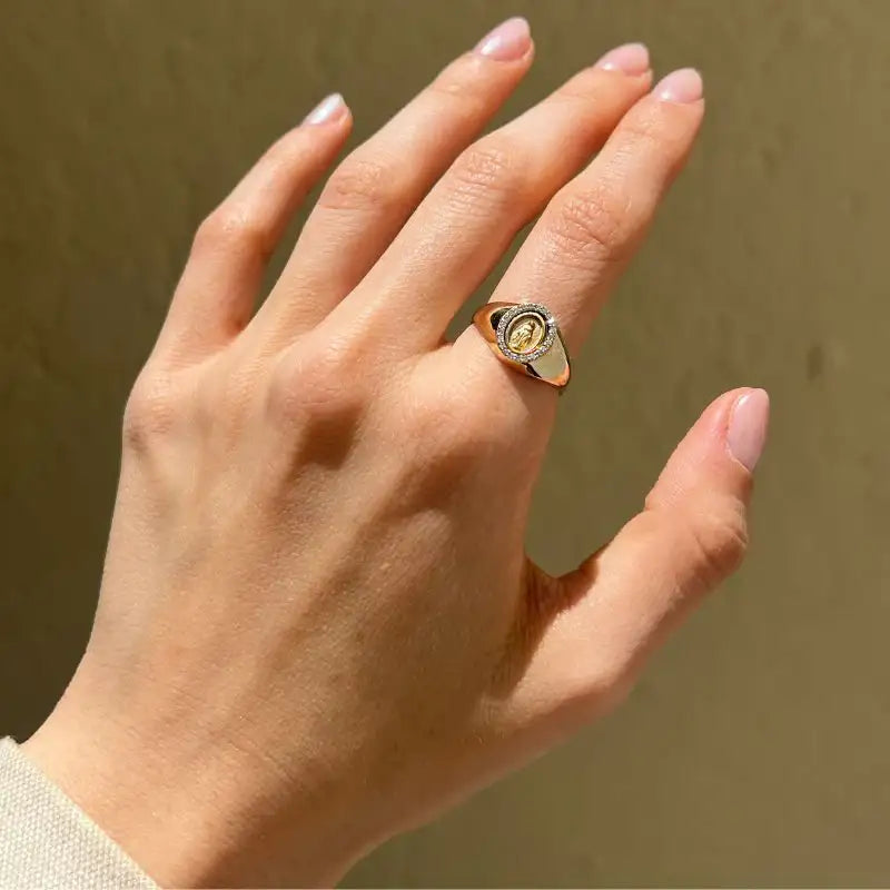 Miraculous with Diamond on 14K Yellow Gold Rings