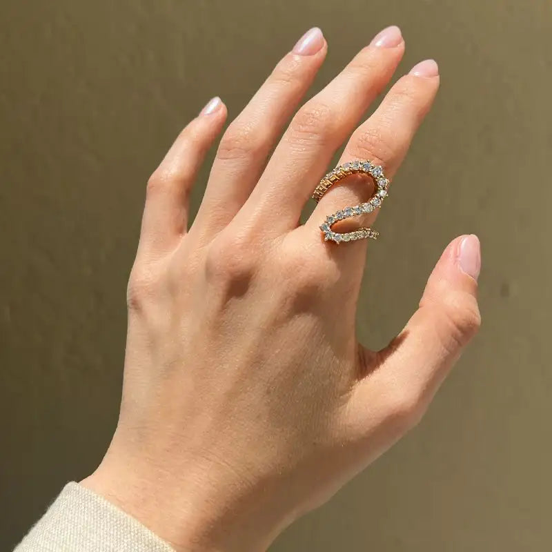 14K Yellow Gold & Diamond Unique Rings
