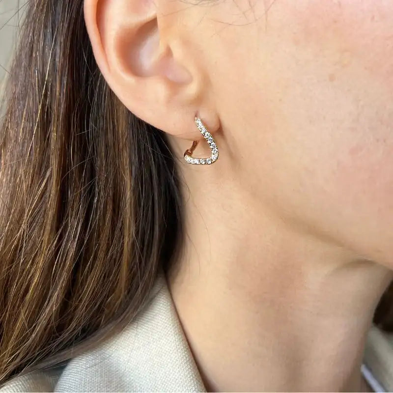 14K Yellow Gold & Diamond Teardrop Earrings