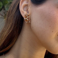 Set Citrine & Diamonds Necklace & Earrings