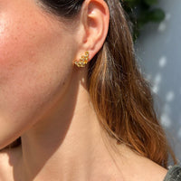 14K Yellow Gold Citrine Earrings