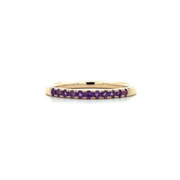 Amethyst Birthstone February 14K Yellow Gold Rings