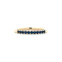 Blue Sapphire Birthstone September 14K Yellow Gold Rings